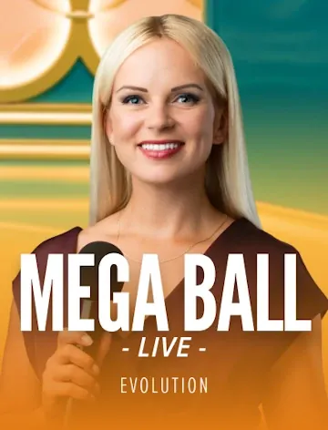Live Mega Ball van Evolution aan tafel bij Casino Lizaro